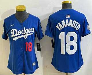 Women's Los Angeles Dodgers #18 Yoshinobu Yamamoto Number Blue 2024 World Series With Fernando 34 Fashion Limited Stitched Jersey,We sell and wholesale Women's Los Angeles Dodgers #18 Yoshinobu Yamamoto Number Blue 2024 World Series With Fernando 34 Fashion Limited Stitched Jersey on line form chian!